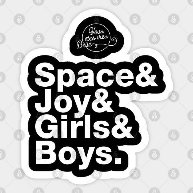 Girls and Boys: Lyrical Jetset Sticker by HustlerofCultures